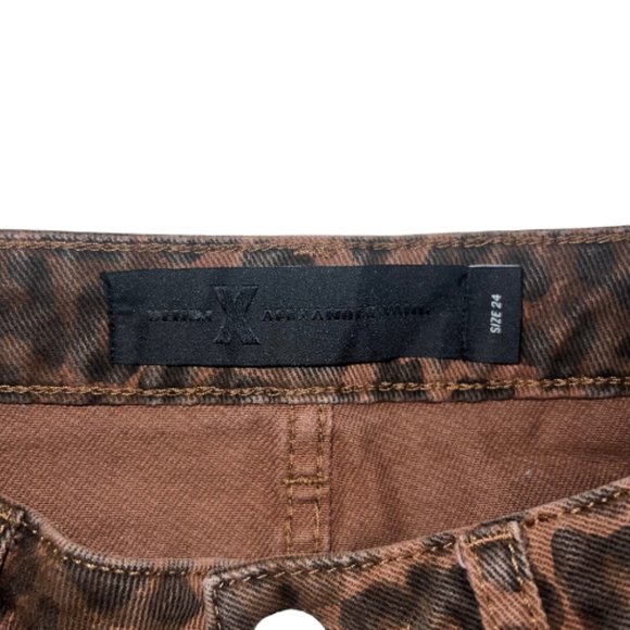 Alexander Wang Hi Rise Bite Shorts in Leopard Print Size 24 - Picture 6 of 6